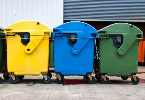 Commercial waste collection in Leytonstone office building