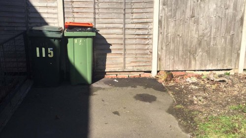 Recyclable materials separated at a Leytonstone property