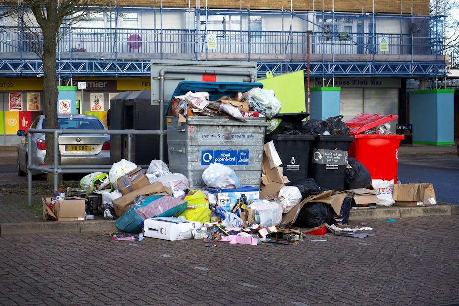 Leytonstone tube station area rubbish removal tips